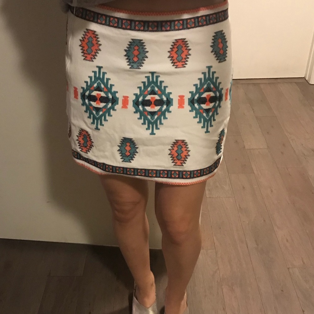 Aztec Printed Skirt - 4